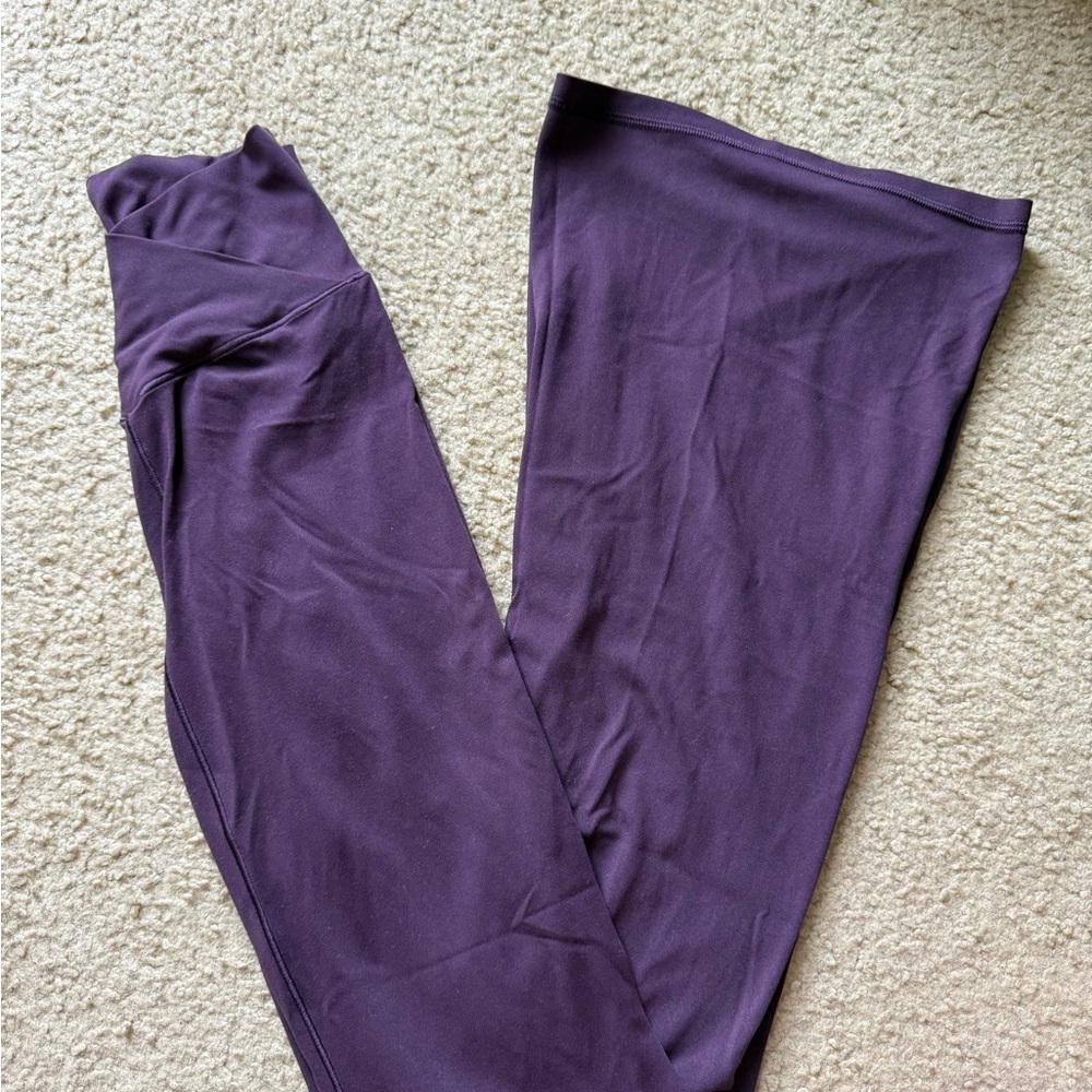 OPEN TO OFFERS!!! aerie Plum Flare Leggings Long - Deep Plum Activewear